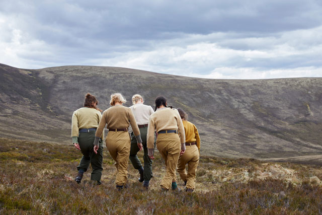 Simone Kenyon, Into The Mountain, performance, 30 May - 2 June 2019, Cairngorms National Park. Photo: Felicity Crawshaw / Scottish Sculpture Workshop.