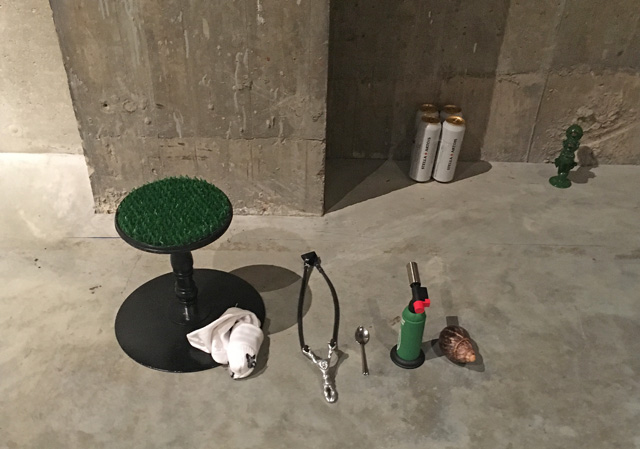 Props, installation view, Anne Imhof: Sex at Tate Modern 2019. Photo: Veronica Simpson.