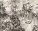 Tai Xiangzhou. Celestial - Placeless Timeless, 2017. Ink on silk, 240 x 300 cm. © the artist. Photograph: Miguel Benavides.