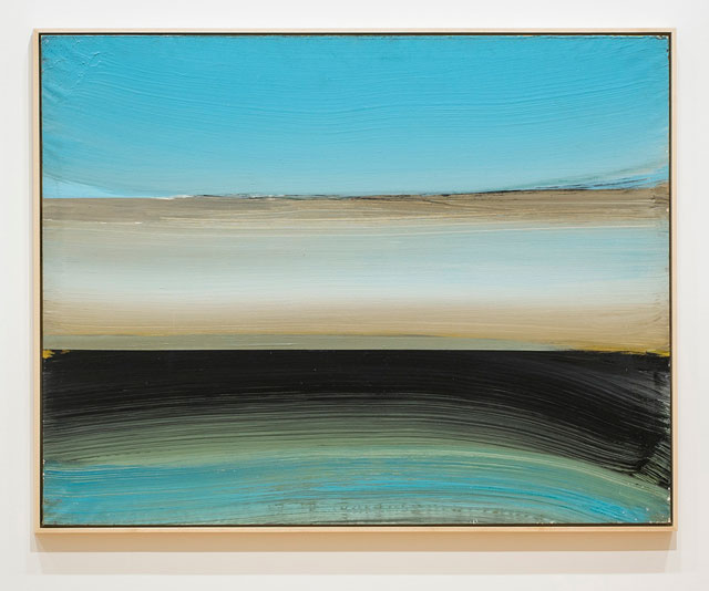 Ed Clark. Chablis Blue #7, 1989. Acrylic on canvas, 139 x 178.3 x 3 cm.