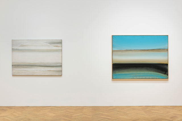 Ed Clark, installation view, Impulse, Pace Gallery, London, 2017.