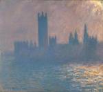 Claude Monet. Houses of Parliament, Sunlight Effect, 1903. Oil paint on canvas, 104.8 x 115.6 cm. Brooklyn Museum of Art.