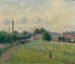 Camille Pissarro. Kew Green, 1892. Oil paint on canvas, 46 x 55 cm. Musee d’Orsay (Paris, France).
