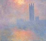 Claude Monet. Londres, le Parlement. Trouée de soleil dans le brouillard, 1904. Oil paint on canvas, 81.5 x 92.5 cm. Musée d’Orsay.