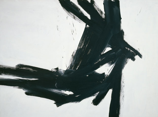 Franz Kline (American, 1910‒1962). Corinthian II, 1961. Oil on canvas. The Museum of Fine Arts, Houston, Bequest of Caroline Wiess Law. © 2017 The Franz Kline Estate / Artists Rights Society (ARS), New York.