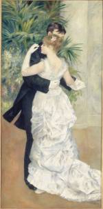 Pierre-Auguste Renoir. Dance in the City, 1883. Oil on canvas, 180 x 90 cm. Paris, Musée d'Orsay. © RMN-Grand Palais (musée d'Orsay)/Hervé Lewandowski.