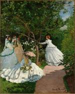Claude Monet. Women in the Garden, 1866. Oil on canvas, 255 x 205 cm. Musée d'Orsay, Paris.