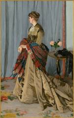 Claude Monet. Madame Louis Joachim Gaudibert, 1868. Oil on canvas, 217 x 138.5 cm. Musée d'Orsay, Paris. Acquired thanks to an anonymous Canadian gift, 1951.
