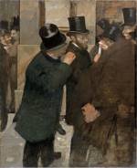 Edgar Degas. Portraits at the Stock Exchange, 1878–79. Oil on canvas, 100 x 82 cm. Musée d'Orsay, Paris. Bequest subject to usufruct of Ernest May, 1923.