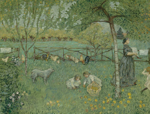 Pierre Bonnard. The Large Garden (Le Grand jardin), 1895–6. Oil on canvas, 168 x 220 cm. Mus