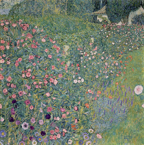 Gustav Klimt. <em>Italian Garden Landscape</em>, 1913. Oil on canvas, 110 x 110 cm. Kunsthaus Zug, Stiftung Sammlung Kamm.