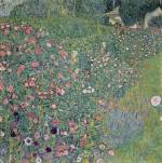 Gustav Klimt. <em>Italian Garden Landscape</em>, 1913. Oil on canvas, 110 x 110 cm. Kunsthaus Zug, Stiftung Sammlung Kamm.