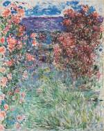 Claude Monet. <em>The House Among the Roses</em>, 1925. Oil on canvas, 92.3 x 73.3 cm. Carmen Thyssen-Bornemisza Collection, on loan to the Museo Thyssen-Bornemisza, Madrid.