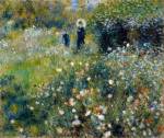 Pierre-Auguste Renoir. <em>Woman with Parasol in a Garden</em>, c1875-76. Oil on canvas, 54.5 x 65 cm. Museo Thyssen-Bornemisza, Madrid. Photo 