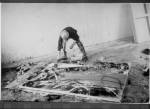 Alexander Liberman painting in his studio. Photograph: Dominique Nabokov.