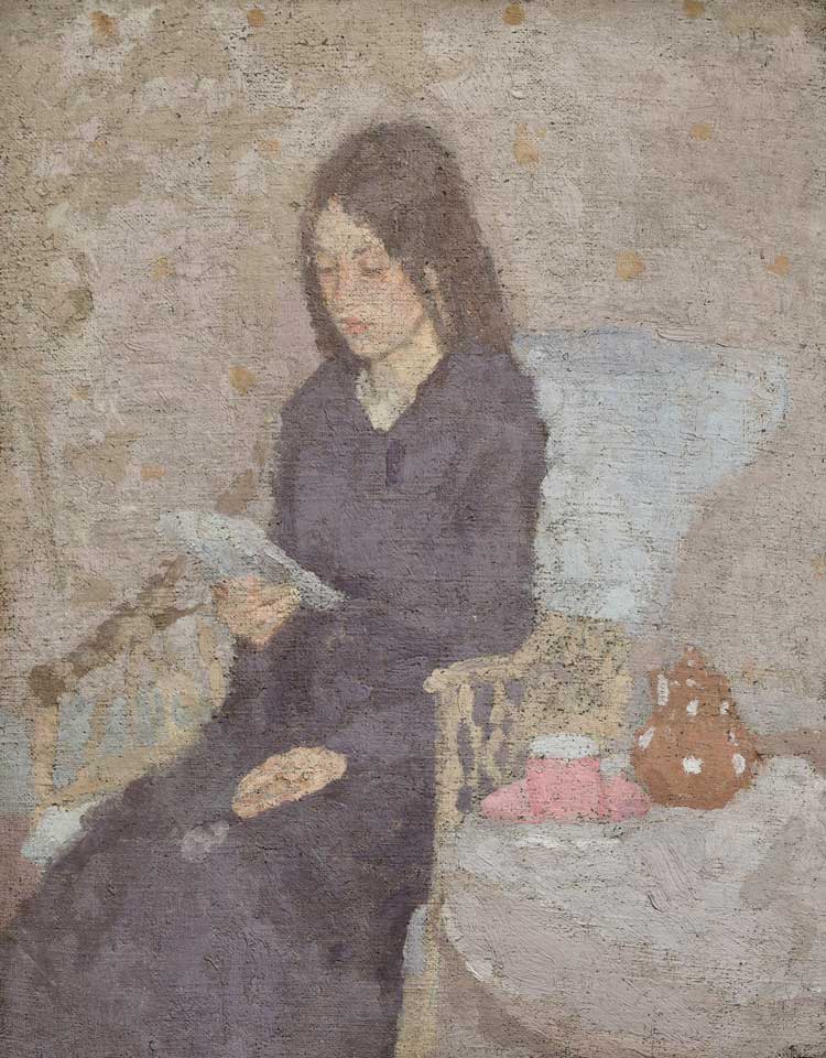 Gwen John, Woman Seated, about 1920. Oil on canvas, Private Collection. © 2026 Christies Images Limited.