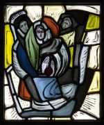 Evie Hone. Stained glass: Resurrection, c1954. © Geraldine Hone, Kate Hone and the FNCI. Photo © National Gallery of Ireland.