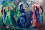 Mainie Jellett. The Virgin of Éire, 1940s. Oil on canvas, 64 x 92 cm. Photo, National Gallery of Ireland.