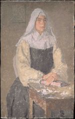 Gwen John, The Nun, c1915-21. Oil on board. Tate: Purchased 1940.