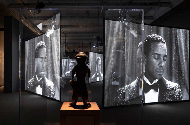 Isaac Julien: Once Again … (Statues Never Die), 2022. The Barnes Foundation, installation view. Image courtesy Isaac Julien and Victoria Miro, London/Venice. Photo by Henrik Kam.