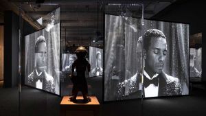 Julien’s immersive five-screen installation exploring the relationship of US art collector Albert C Barnes and the philosopher and critic Alain Locke looks back over 100 years of black and white division, raises thorny issues, unafraid to tackle ambiguities and complexities