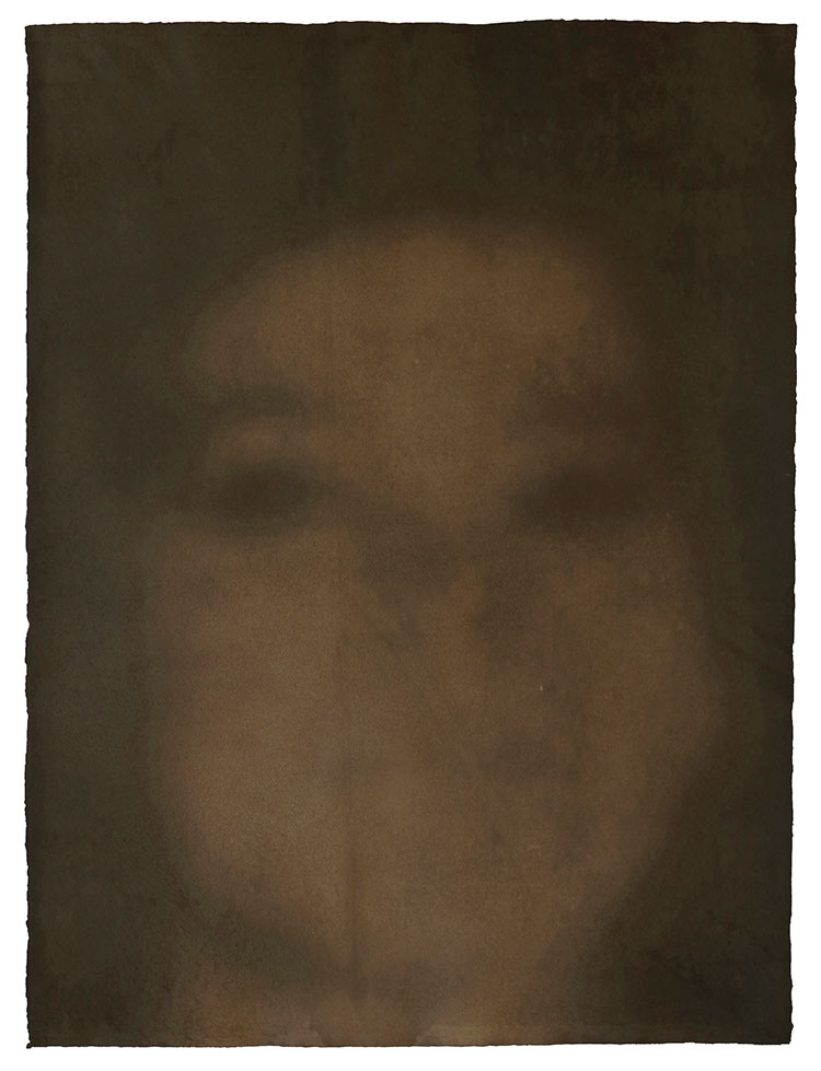 Adam Jeppesen. Lydia T, 2021. Anthotype on paper, 56 x 76 cm. © the artist.