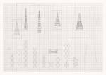 Tess Jaray: Thinking on Paper. Drawings from 1960-2000, pencil and graph paper. Image courtesy the artist.