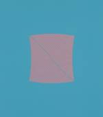 Tess Jaray. River Blue & Pink, 2009. 58.5 x 52 cm. Photo: Sam Roberts. © the artist.