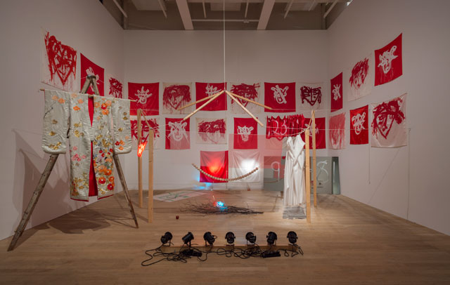 Joan Jonas, Tate Modern, installation view. © Tate Photograph: Seraphina Neville.