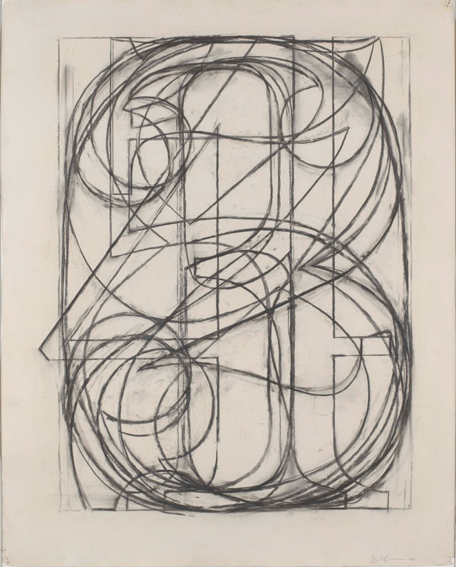 Jasper Johns. 0 Through 9, 1960. Charcoal on paper, 73 x 58cm. Collection of the artist © Jasper Johns / VAGA, New York / DACS, London 2017. Photograph: Jamie Stukenberg / Professional Graphics Inc., Rockford, IL.