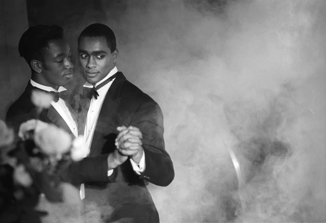 Isaac Julien. Pas de Deux No. 2 (Looking for Langston Vintage Series), 1989/2016. Kodak Premier print, Diasec mounted on aluminium, 180 x 260 cm (70 7/8 x 102 3/8 in). Courtesy the artist and Victoria Miro, London. © Isaac Julien.