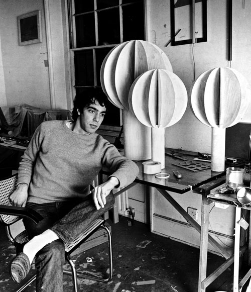 Derek Jarman. Photograph taken by Ray Dean in his studio at a friend’s house, Liverpool Road, Islington, London, December 1968. © Ray Dean.