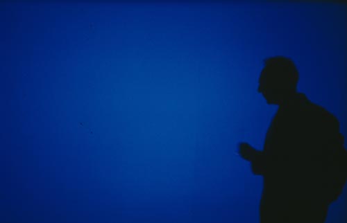 Derek Jarman. <em>Blue,</em> 1993. Courtesy Basilisk Communications. Photograph: Liam Daniel