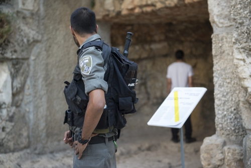 Santiago Sierra. Veterans of the Wars of Israel, 2015. Photograph: Danielle Shitrit.