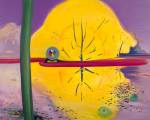 Mimei Thompson. Yellow tree, 2009. Oil on canvas, 100 x 80 cm.