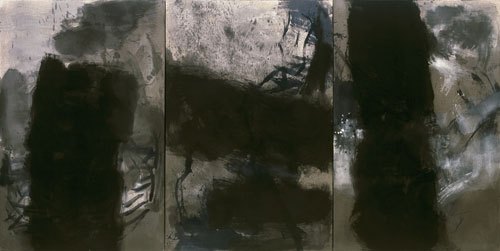 Guan Jingjing. Untitled 08-04, 2008. Ink and acrylic on canvas, 210 x 420 cm. © Guan Jingjing.