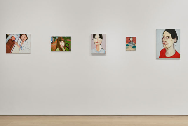 Chantal Joffe. Installation view (2), Victoria Miro Mayfair, London.