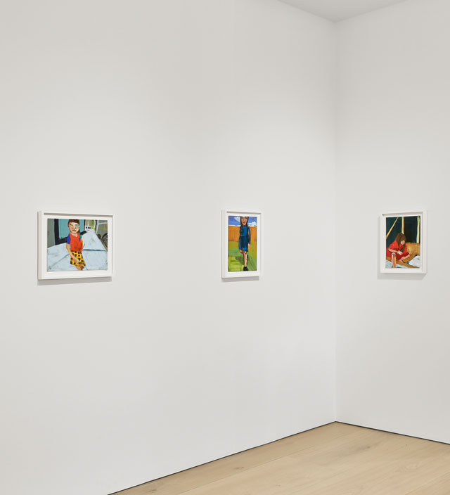 Chantal Joffe. Installation view (3), Victoria Miro Mayfair, London.