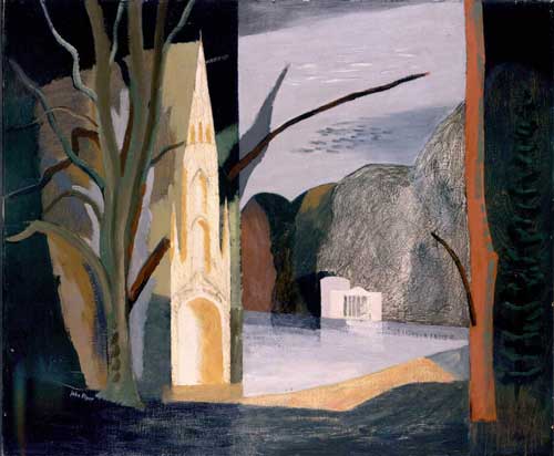 John Piper, Autumn at Stourhead, 1939-40, City Art Gallery, Manchester