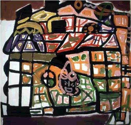 John the Painter, Savoy part 1, 1998, Acrylic on canvas, 160.5 x 152 cm