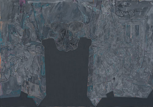 Jasper Johns, Regrets, 2013. Oil on canvas, 170.2 x 243.8 cm. The Museum of Modern Art, New York. Promised gift of Marie-Josée and Henry R. Kravis.