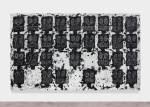 Rashid Johnson. Untitled Anxious Audience, 2016. White ceramic tile, black soap, wax, 240 x 403.2 x 7 cm (94 1/2 x 158 3/4 x 2 3/4 in).