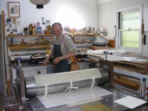 Jörg Schmeisser in his studio in Canberra, Australia, 28 October 2008.