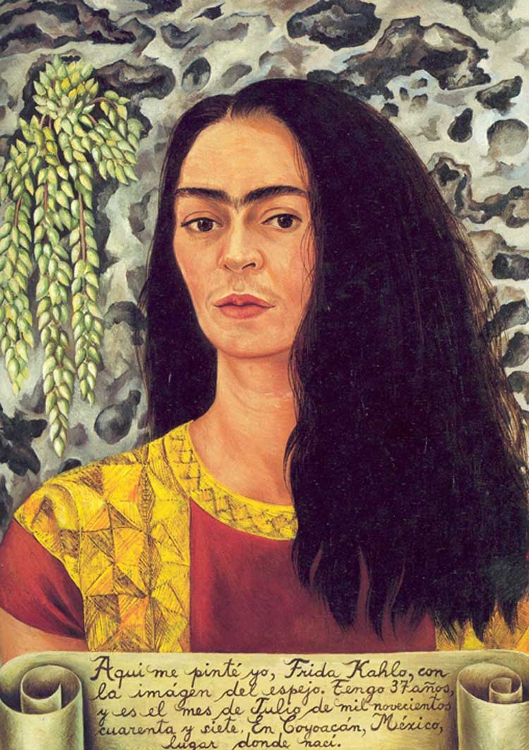 Frida Kahlo, Self-Portrait with Loose Hair, 1946. Private collection.