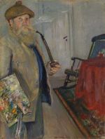 Christian Krohg. Autoportrait au béret, 1883. Oil on canvas, 47.5 x 36 cm. Oslo National Museum. Photo: © Nasjonalmuseet/Børre Høstland.