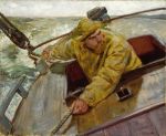 Christian Krohg. La Barre sous le vent! (The Leeward Bar!), 1882. Oil on canvas, 50 × 60 cm. Oslo National Museum. Photo: © Nasjonalmuseet / Jaques Lathion.