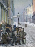Christian Krohg. La Lutte pour l’existence, 1889. Oil on canvas, 300.7 x 226.2 cm. Oslo National Museum. Photo: © Nasjonalmuseet / Børre Høstland.