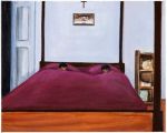Matthew Krishanu, Bedroom (Last Supper), 2021. Oil on canvas. Private collection. Image courtesy of Tanya Leighton, Berlin & Los Angeles. Photo: Peter Mallet.