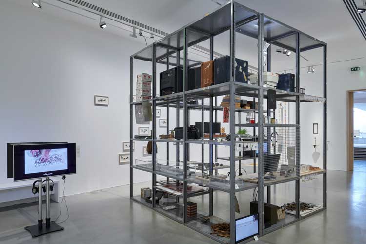 Issam Kourbaj: Urgent Archive, installation view, Kettle’s Yard, Cambridge, 2 March – 26 May 2024.