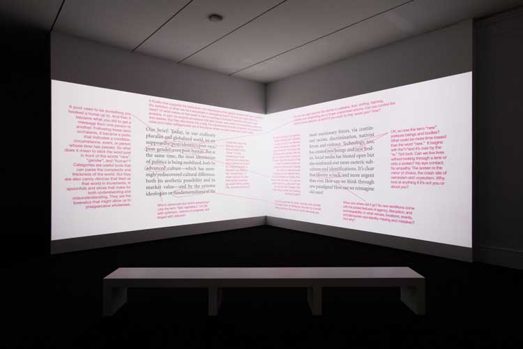 Barbara Kruger: Thinking of You. I Mean Me. I Mean You. Installation view, 1 February – 17 March 2024, Serpentine South. Photo: George Darrell.